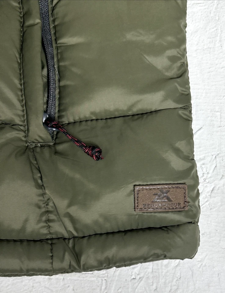 Zeroxposur Mens Quilted Puffer Jacket Full Zip Size Medium Basil Green NWT - Image 3 of 4