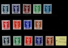 INDIA 1957 SERVICE STAMPS O165a-O174 Ex O171/a Inc most shade variations MLH