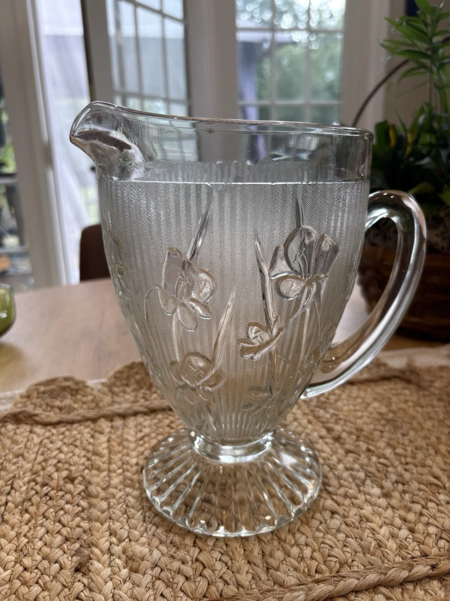 カツです　ジャネット社　ジェダイ　リフリッジレーター　5x10 ウラン Jeannette Iris Glass Pitcher and Herringbone for sale | eBay