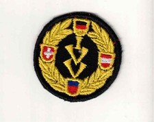 IVV Internationaler Volkssportverband Wandern, Aufnäher Gold, Stoffabzeichen