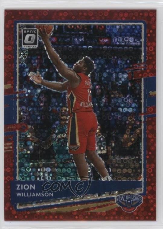 2020-21 Panini Donruss Optic Fast Break Red Prizm 59/85 Zion Williamson #40 1p66
