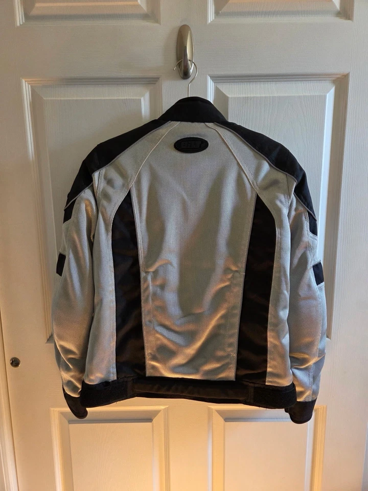 BILT Techno Protective CE Armor 女式摩托车网眼夹克 - 灰色/黑色 XS — 第 2/4 张图片