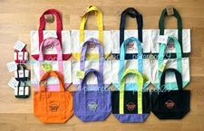 100% GENUINE,  Trader Joe's Mini and Micro Canvas Tote Bag -Set of 15