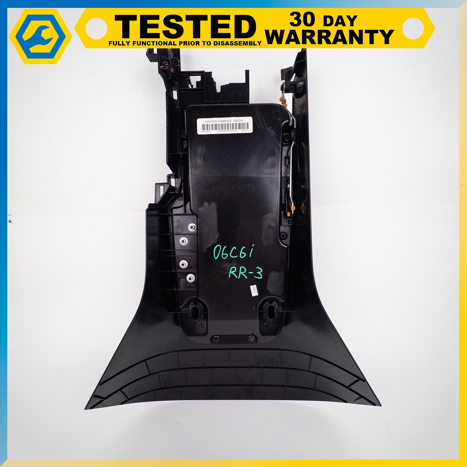 05-13 CHEVROLET CORVETTE C6 FRONT CENTER CONSOLE ARM REST LID ASSEMBLY BLACK OEM