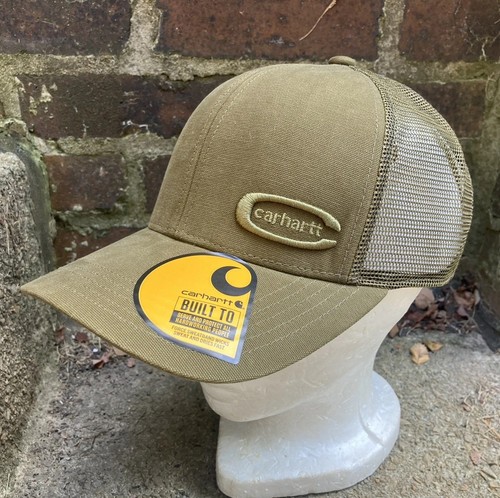 Hat Mesh Sample Carhartt Canvas Embossed Hat Mesh Back RARE MANUFACTURER SAMPLE | eBay