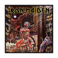 Iron Maiden Patch Somewhere In Time Band Logo Offiziell Nue Woven (10Cm X 10Cm)
