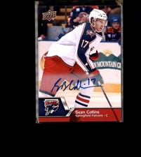 2014-15 Upper Deck AHL #58 Sean Collins Autographs