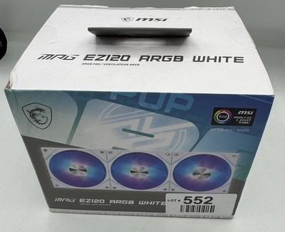 MSI MPG EZ120 ARGB WHITE-3W Fans - 120mm ARGB Fans, Magnetic Connector