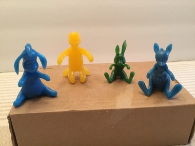 1960s Nabisco Cereal Premium Spoon Sitters- Winnie the Pooh Figures- Lot of 4