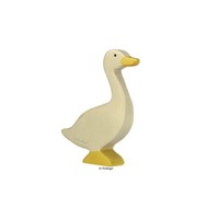 Holztiger Holzfigur Gans Stehend Holzspielzeug