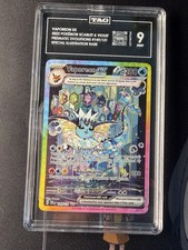 Carta Pokémon TCG Evoluzioni Prismatiche Vaporeon EX SIR 149/131 PSA 💎TAG 9 Mint💎