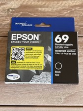 -New- Genuine Epson 69 Black Ink Cartridge WorkForce 1100 WorkForce 40