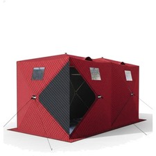 Pop-Up Tenda da Pesca su Ghiaccio, 3 Strati Portatile Stile Hub Isolata Pesca su Ghiaccio She...