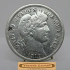 1913 Barber Silver Dime, 90% Silver, Full Liberty - #C58946NQ