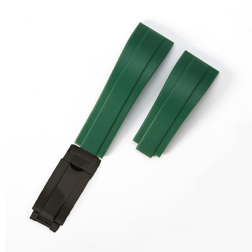 Correa de goma curva de 20 mm para Rolex Oysterflex hebilla de correa deportiva de silicona suave - Imagen 31 de 47