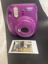 Fuji Instax Mini 8 Fujifilm Instant Film Camera Plum Tested Works With 9 Film