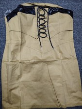 New FASHION NOVA YASMINE BEIGE Tube  MINI DRESS 2X