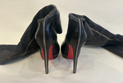 Christian Louboutin Unique 140 Black Over The Knee Thigh High