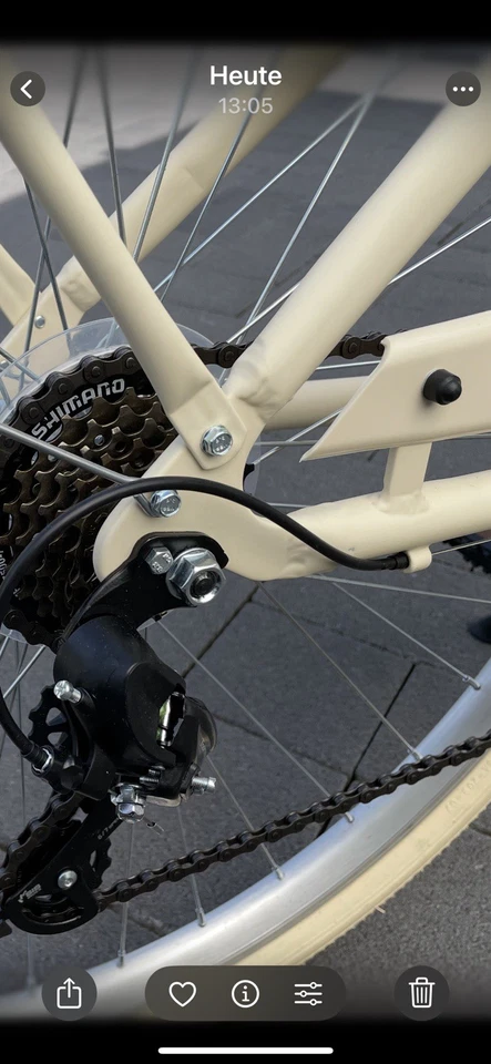 Retro Citybike Damen Fahrrad Aluminium Rahmen shimano - Bild 4 von 4