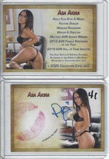 Asa Akira Signed & Kissed Trading Card #41 In...