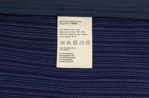 SCOTCH & SODA Men Blazer M Navy Blue Cotton Single Breasted Notched Lapels DDP image 10