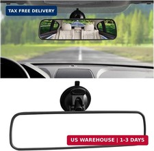 9.8'' Car Rear View Mirror with Suction Cup, Anti Glare Adjustable Auto Interior