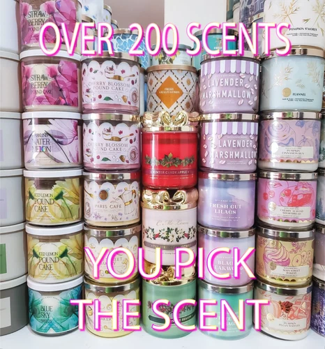 Bath & Body Works 3-Wick Candle | Pick Your Scent | White Barn | NEW | 14.5 oz - product listing photo