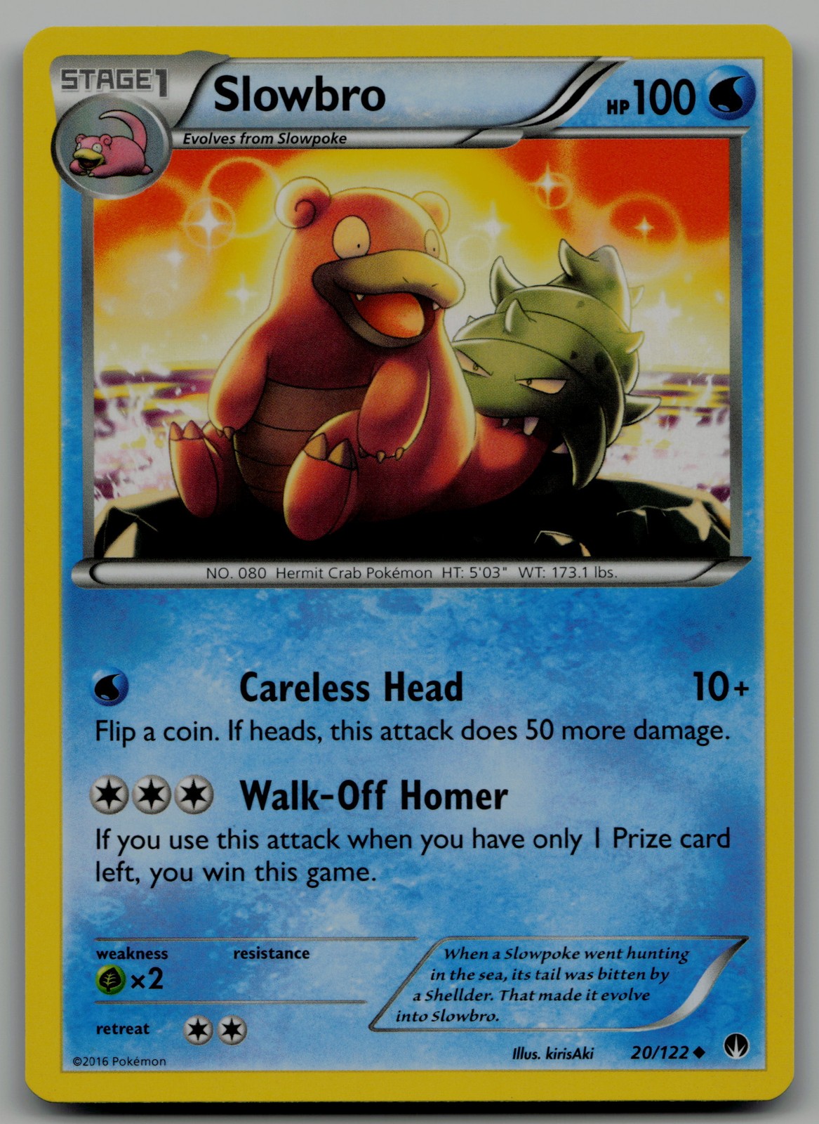 Slowbro Uncommon XY - BREAKpoint 20/122 NM