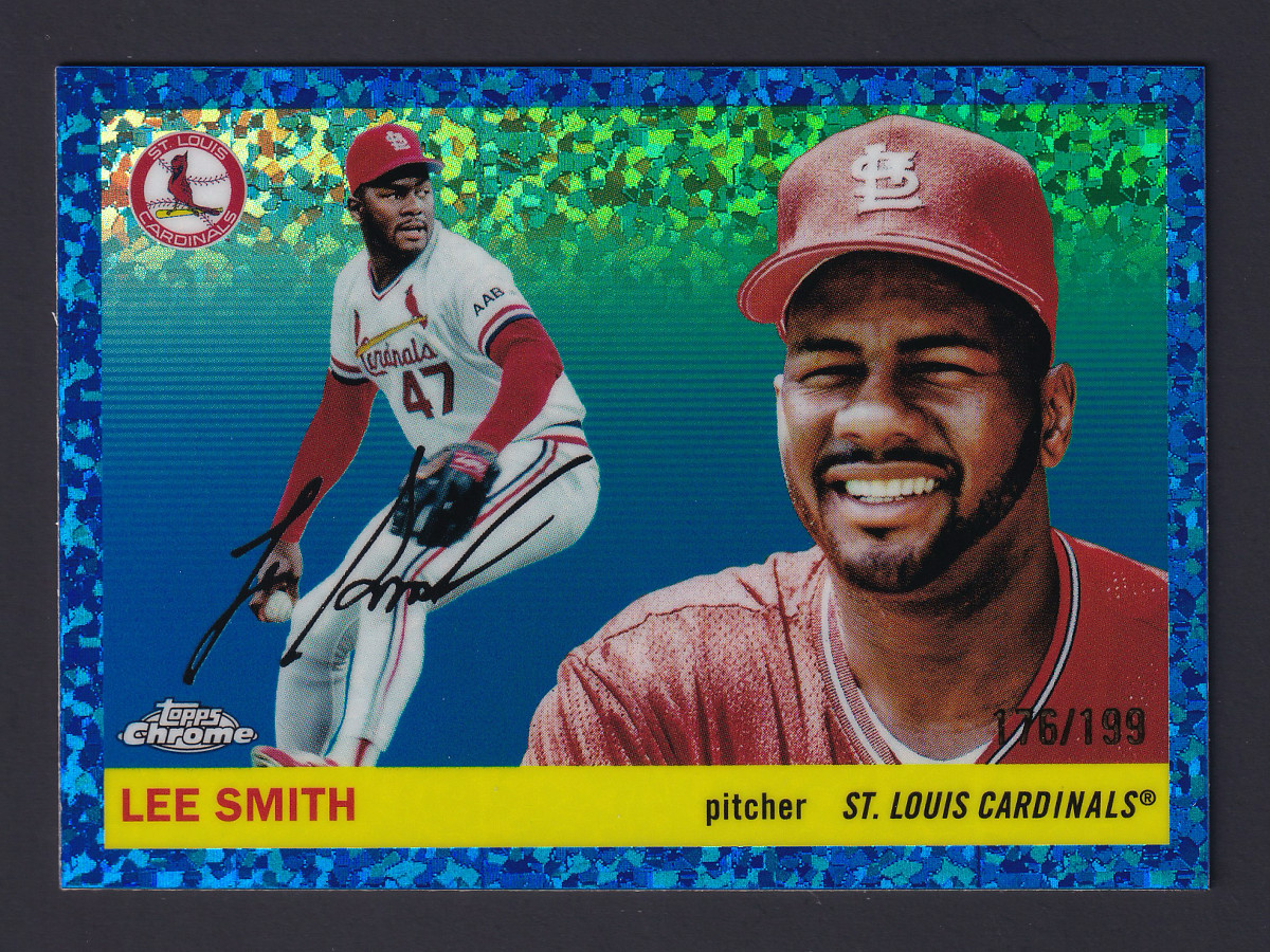 2025 Topps Chrome Platinum Lee Smith Blue Mini-Diamond Refractor /199 (#333)