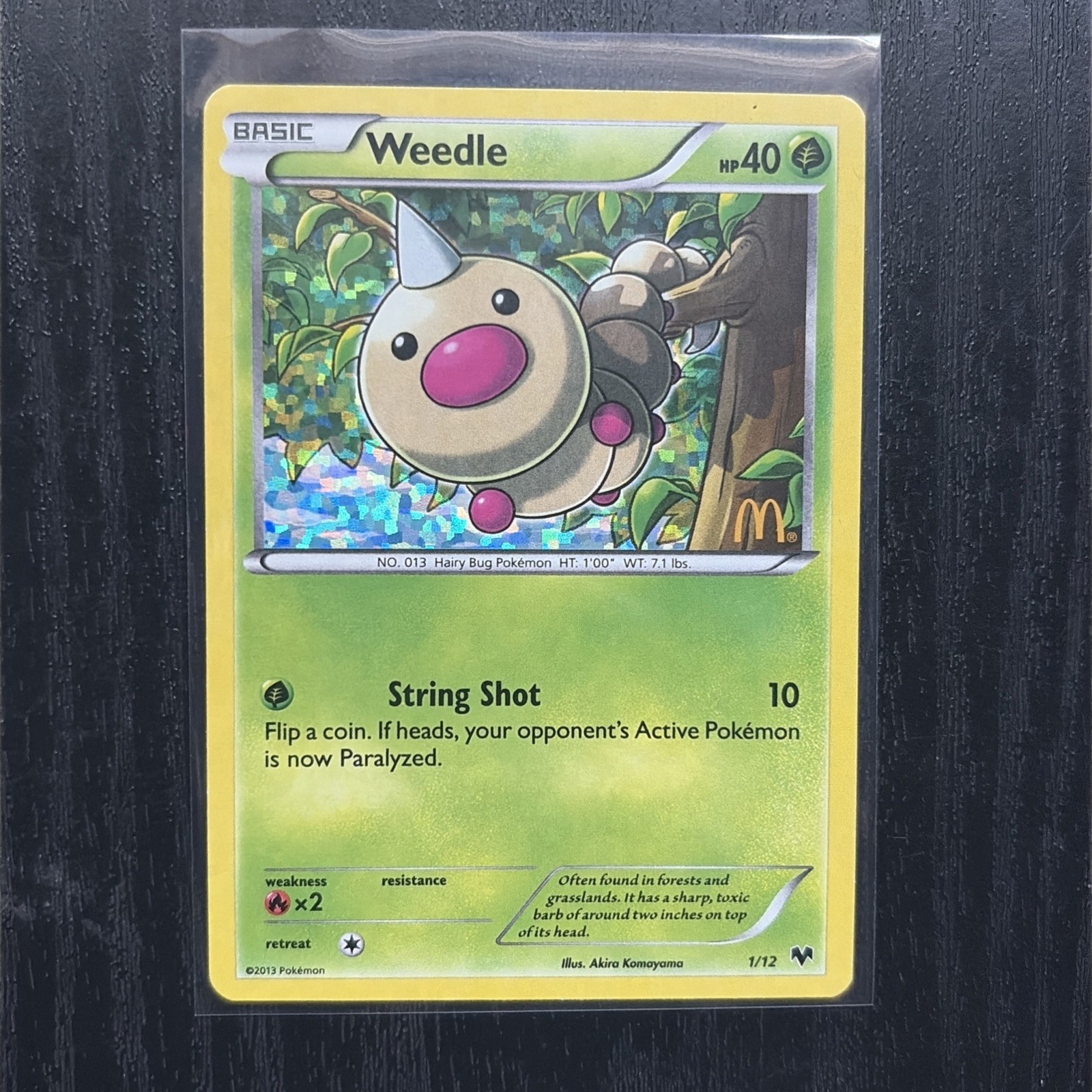 Weedle - 1/12 Promo McDonald's Promos 2014 001/012