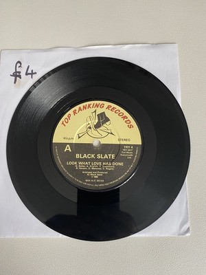 BLACK SLATE-LOOK WHAT LOVE HAS DONE 7'' RARE VINYL SINGLE RECORD 1982!