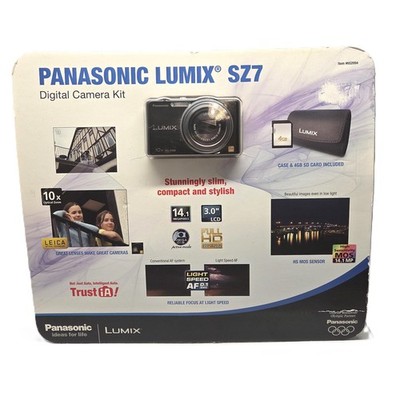 Panasonic LUMIX DMC-SZ7 14.1MP Digital Camera - Black for sale
