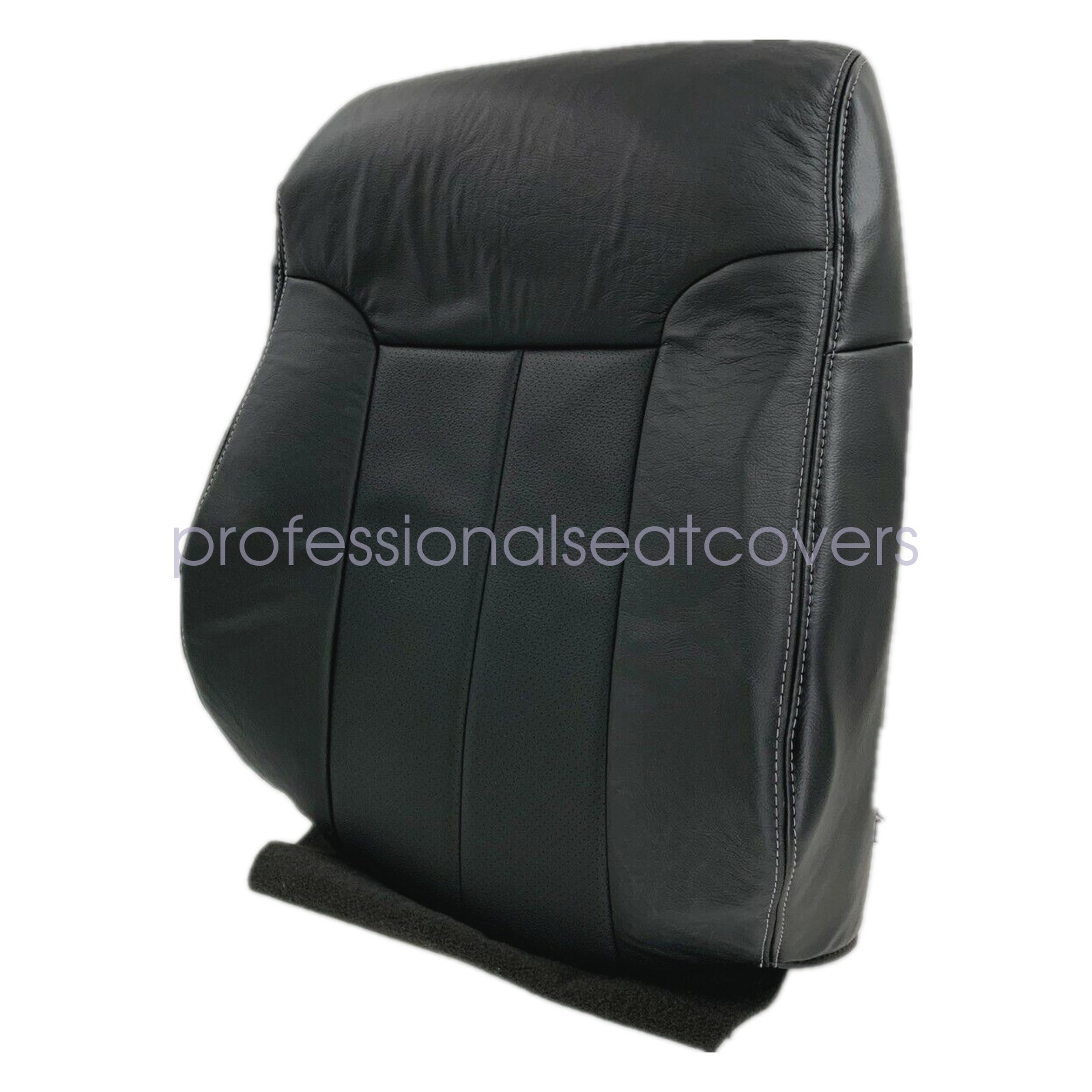 For 2009-2014 Ford F150 Front Bottom & Top Seat Cover Black & Headrest Cover