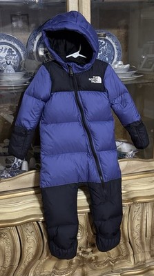 North Face Infant 1996 Retro Nuptse Down One Piece 18-24m Baby Bunting Snowsuit