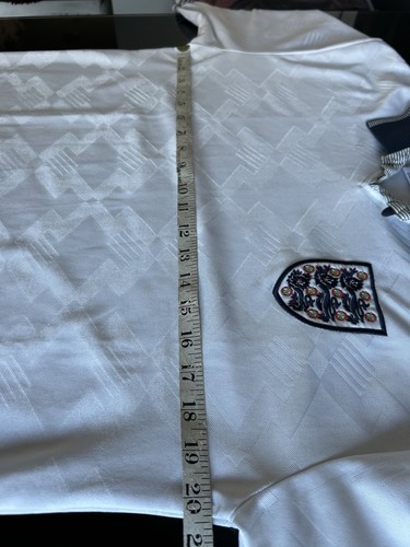 Mens Score Draw England 1990s Home Football Shirt Jersey Size Medium - READ!! - Bild 6 von 7