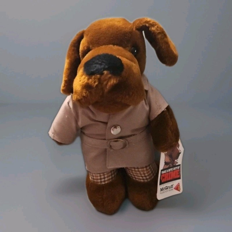 Vintage Dakin McGruff The Crime Dog Plush 1980's Advertising Council 10"