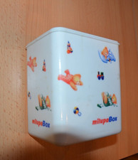 Alte Milupa Werbebox ohne Deckel Kunststoff ca. 10 x 12 x 14 cm