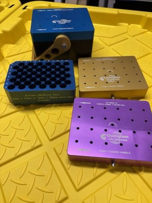 Chemglass Bohdan MiniBlock parallel synthesis system W/ interchangeable Blocks