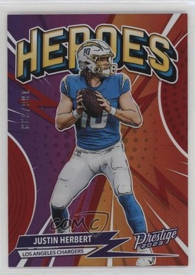 2023 Panini Prestige Heroes Xtra Points Red 186/399 Justin Herbert #H-4 19jf