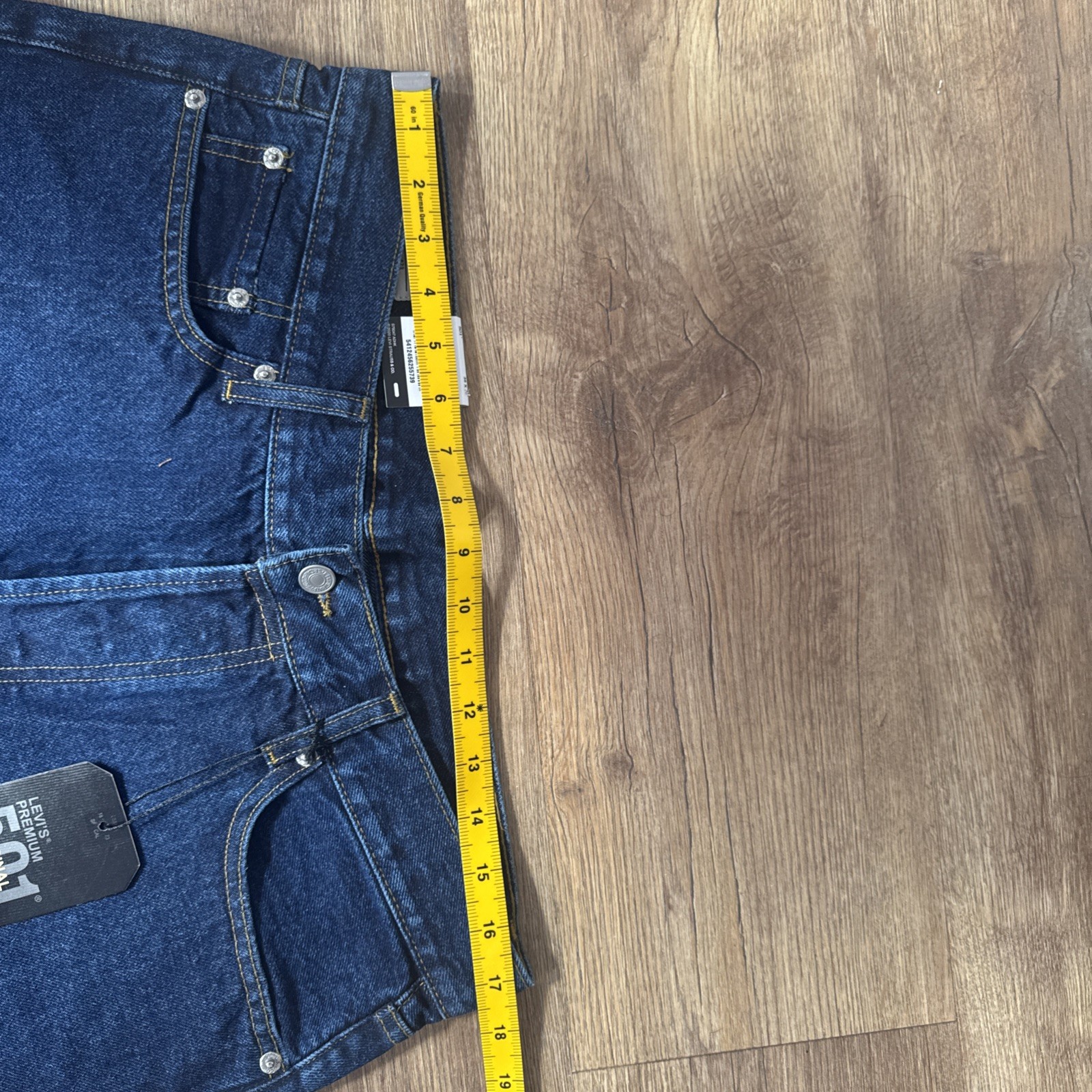 Levis 501 Herren Jeans Hose W34 L34 Dark blau (falsches Lederetikett)
