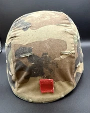 US Army PASGT M-1 Helmet Camouflage Red Patch Cover