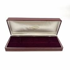 LONGINES BOX SCATOLA IN PELLE PER OROLOGIO vintage con inserto ROSSA