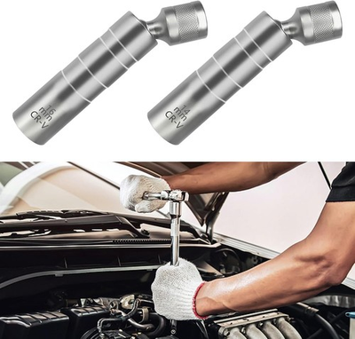 #ad 14mm amp; 16mm Thin Wall Magnetic Swivel Spark Plug Socket 12 Point Removal Tool $7.97