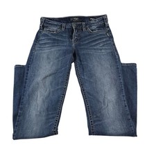 Silver Jeans Co Suki High Slim Boot Medium Wash Super Stretch W30 L33