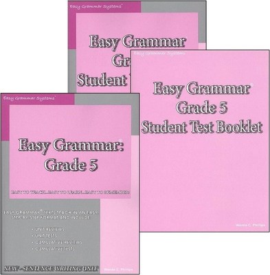 Easy Grammar Systems Grade 5 SET of 3  -  NEW