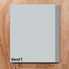 10 Mylar Sheets 2 Packs of 5 Sheets - Reusable Mylar Template Plain Stencil f...