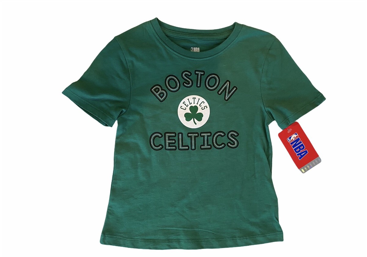Boston Celtics NBA Girls SzS(6/6X) Green T-Shirt for sale online