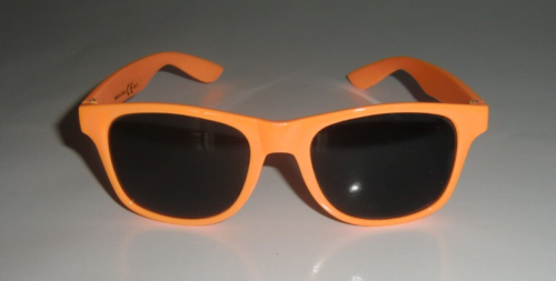 BACARDI RAZZ Sonnenbrille schwarz orange Bügel Brille Nerdbrille - Bild 1 von 6