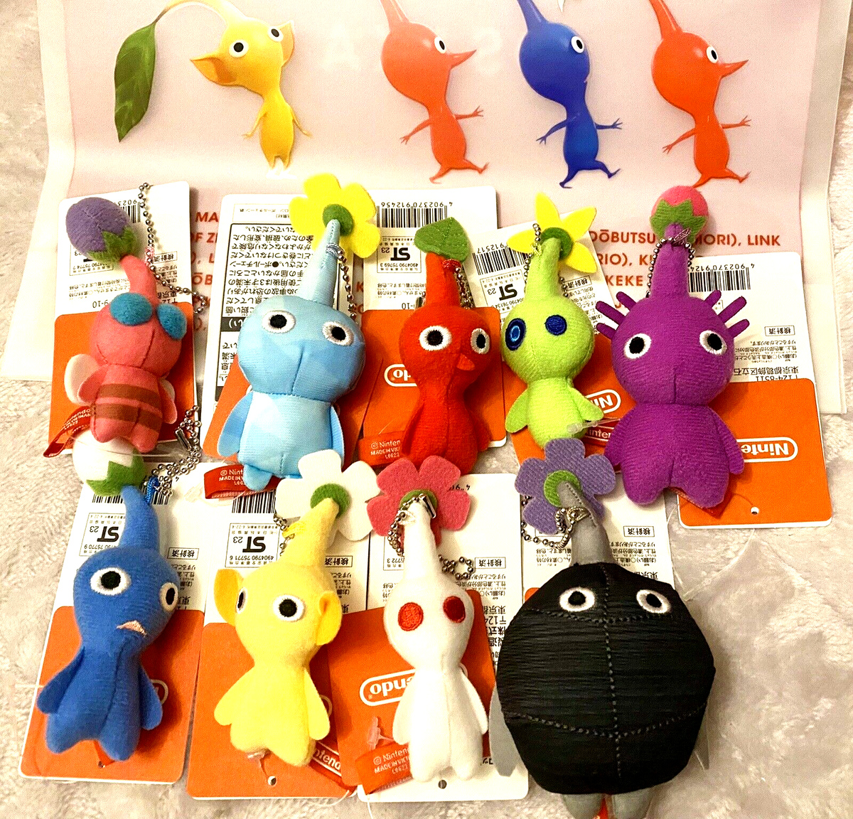 Pikmin Mascot Plush Figure Complete 9types Set Nintendo