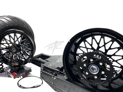 KAWASAKI 360 STEALTH FAT TIRE KIT BLACK CONTRAST BANDIT WHEELS 06